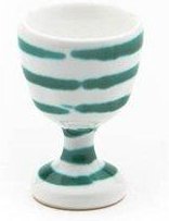 Gmundner Keramik Grüngeflammt Eierbecher glatt d: 4,9 cm / h: 7,5 cm