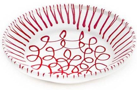 Gmundner Keramik Rotgeflammt Reifschüssel ohne Henkel d: 28 cm / h: 6,6 cm