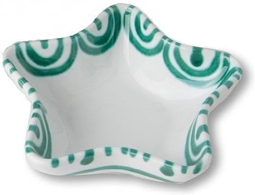 Gmundner Keramik Grüngeflammt Sternschale Stella d: 14 cm / h: 3,9 cm