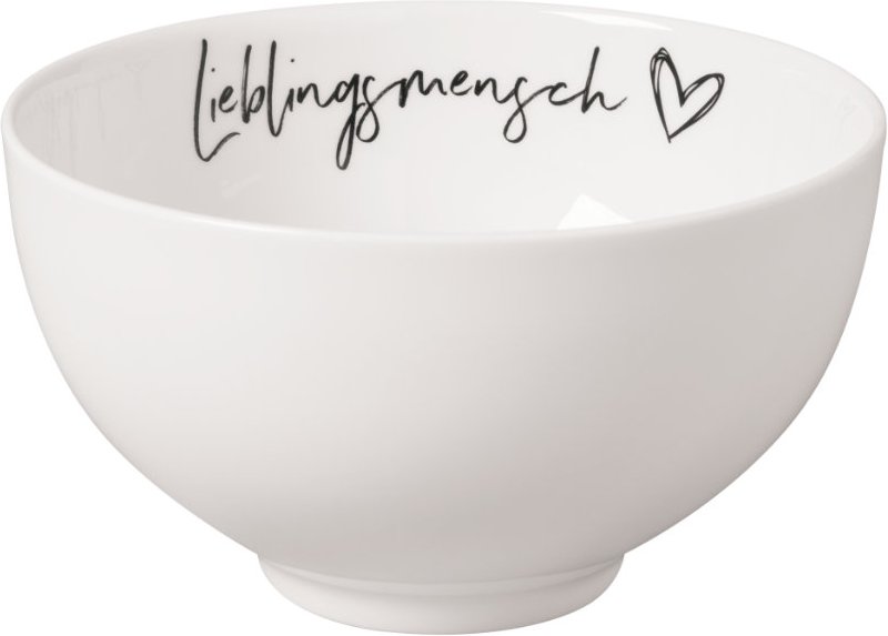 Villeroy & Boch Statement Müslischale - Lieblingsmensch 14 cm