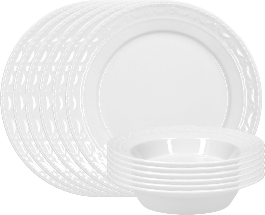 KPM Kurland Weiß Tafel-Set 12-tlg.