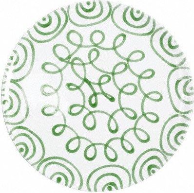 Gmundner Keramik Grüngeflammt Speiseteller Cup d: 28 cm / h: 2,6 cm