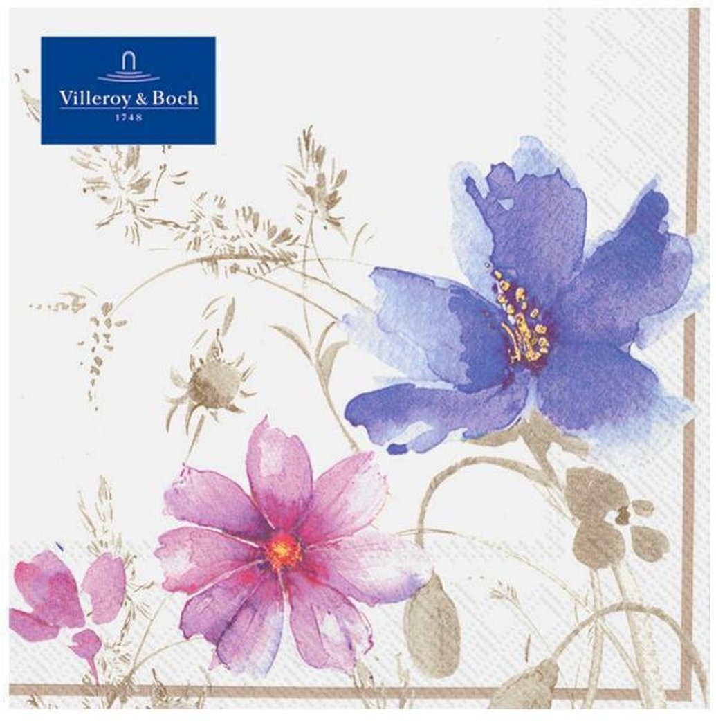 Villeroy & Boch Mariefleur Gris IHR-Ideal Serviette Lunch 20 Stück 33x33 cm