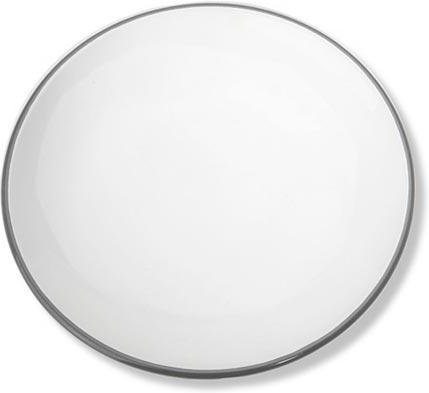 Gmundner Keramik Grauer Rand Dessertteller ohne Fahne Classic 20 cm