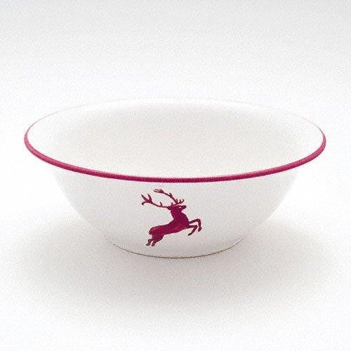 Gmundner Keramik Bordeauxroter Hirsch Salatschüssel d: 20 cm / 0,5 L