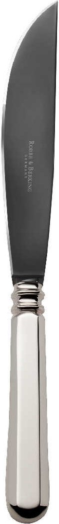 Robbe & Berking Alt-Spaten - 150 g versilbert Tranchiermesser Frozen Black 250 mm