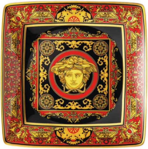 Rosenthal Versace Ikarus Medusa Schälchen quad. flach 12 cm