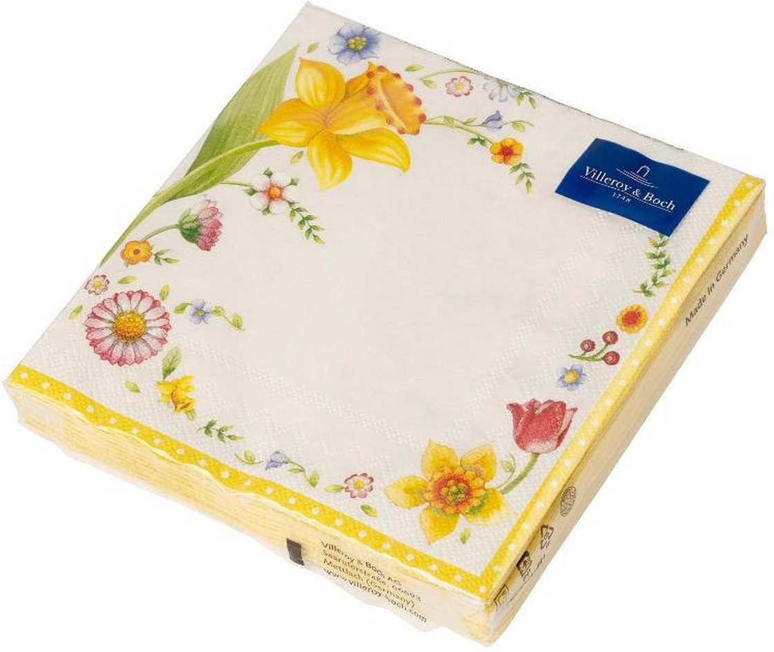 Villeroy & Boch Oster Accessoires Serviette Lunch - Spring Fantasy Osterblume 20 Stück 33x33 cm