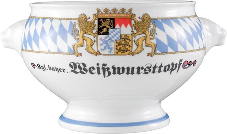 Seltmann Weiden Compact Bayern Löwenkopfterrine o. De. 'Weisswursttopf' 2,1 L
