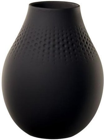 Villeroy & Boch Manufacture Collier Noir Vase Perle hoch 20 cm