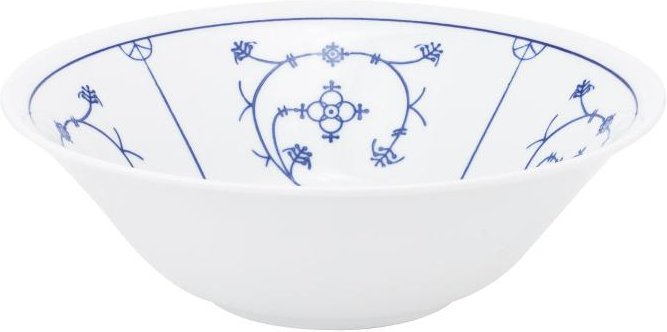 Kahla Blau Saks - Indisch Blau - Stohblumenmuster Schüssel d: 19 cm / h: 6,2 cm