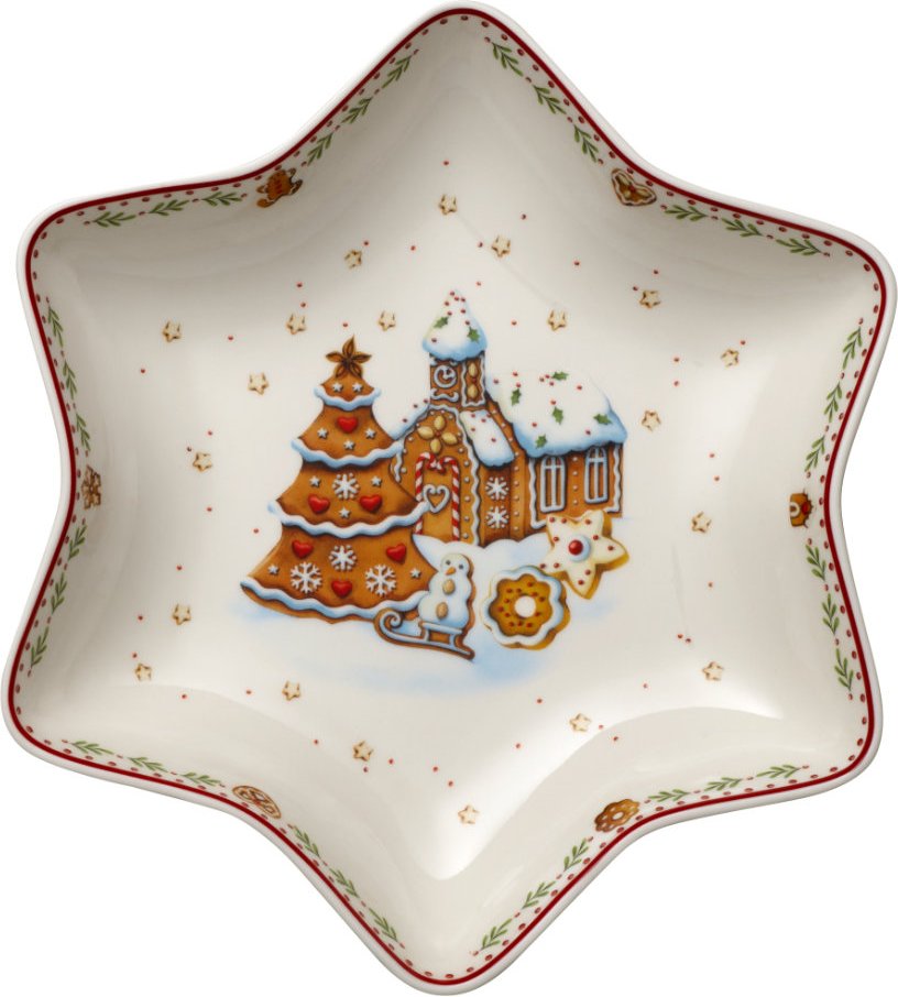 Villeroy & Boch Winter Bakery Delight Sternschale mittel - Lebkuchendorf 24,5 cm