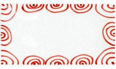 Gmundner Keramik Rotgeflammt Platte rechteckig 36x15x2,8 cm