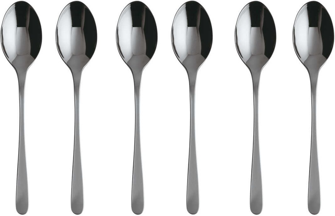 Sambonet Taste - Edelstahl / PVD schwarz Mokkalöffel-Set 6-tlg.