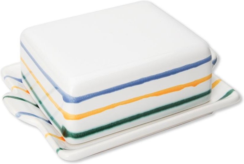 Gmundner Keramik Buntgeflammt Butterdose 125 g
