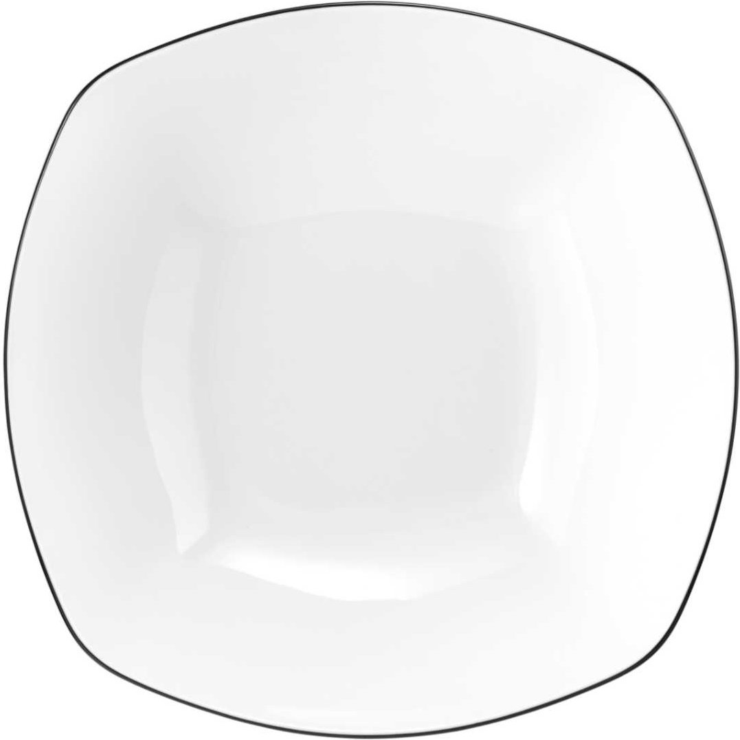 Seltmann Weiden Lido Black Line Schüssel eckig 24,5 cm