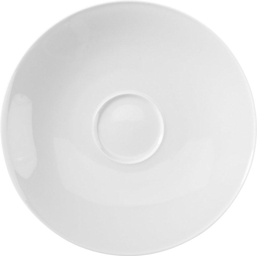 KPM Urania Weiß Suppen-Untertasse 17,5 cm