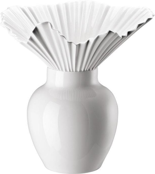 Rosenthal studio-line Falda Vase Weiß glasiert 27 cm
