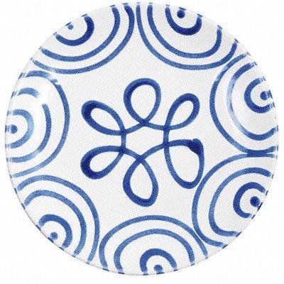 Gmundner Keramik Blaugeflammt Dessertteller / Frühstücksteller Cup d: 20 cm / h: 2,6 cm