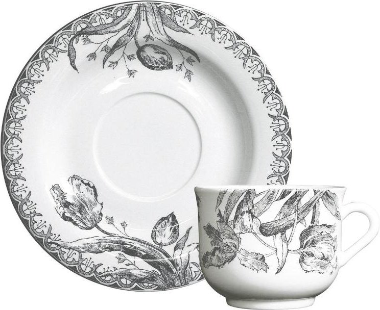 Gien 'Tulipes Noires' Kaffee-/Tee-Untertasse 15 cm