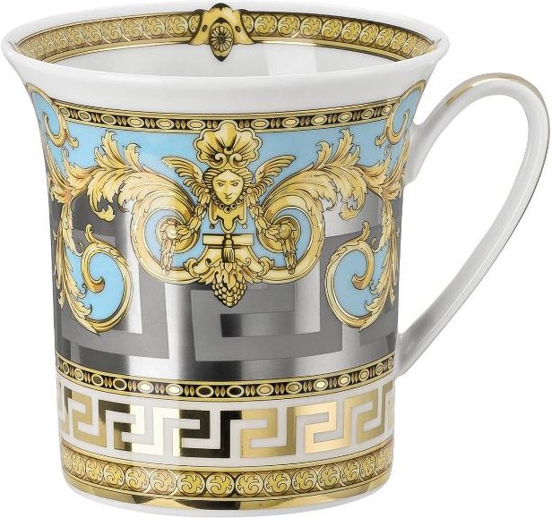 Rosenthal Versace Prestige Gala Le Bleu Becher mit Henkel 0,35 L