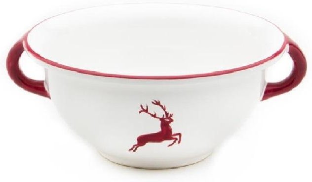 Thumbnail - Gmundner Keramik Bordeauxroter Hirsch Weitling d: 25 cm / 2,0 L