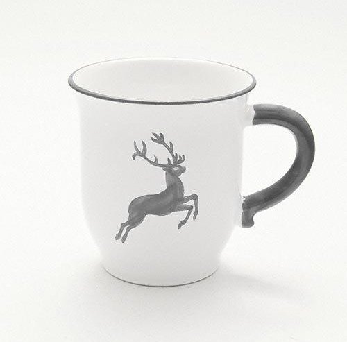 Gmundner Keramik Grauer Hirsch Schokotasse / Schokobecher 0,3 L / h: 9,9 cm