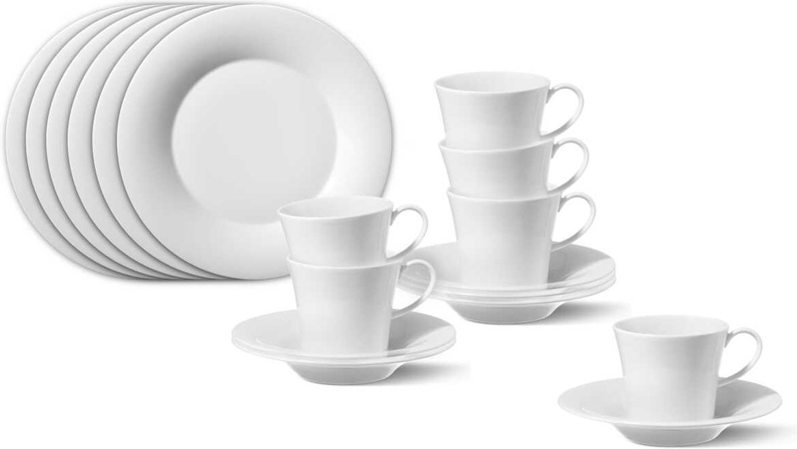 KPM Berlin Weiß Frühstücks-Set 18-tlg.