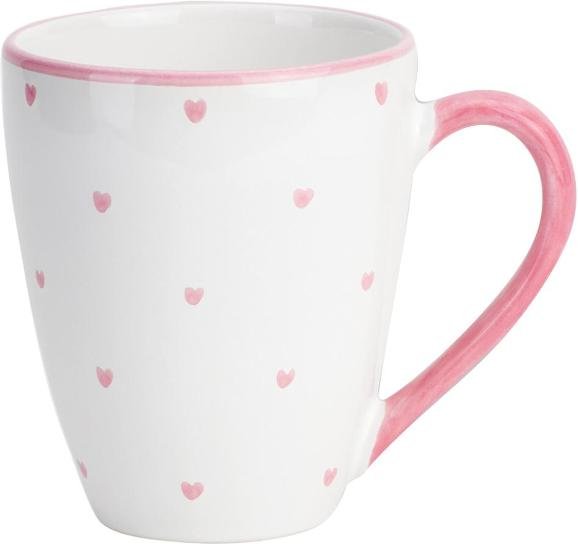 Gmundner Keramik Herzerl Rosa Frühstücksbecher Max 0,3 L