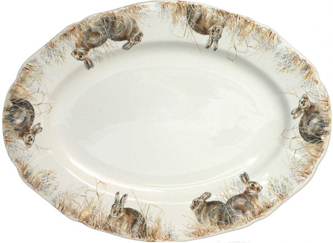 Gien 'Sologne' Platte oval 39,3 x 29 cm