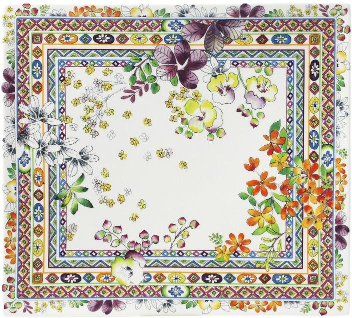 Gien 'Bagatelle' Platte rechteckig 29,5x26,5 cm