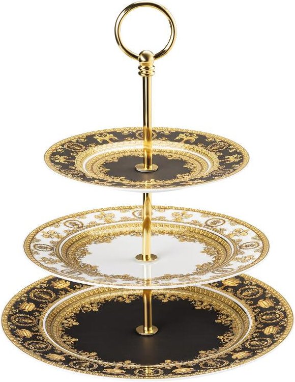 Rosenthal Versace I love Baroque Etagere 3-tlg. Teller 18-22-27 cm