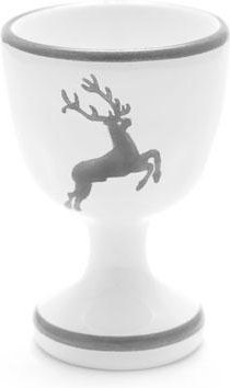 Thumbnail - Gmundner Keramik Grauer Hirsch Eierbecher glatt d: 4,9 cm / h: 7,5 cm