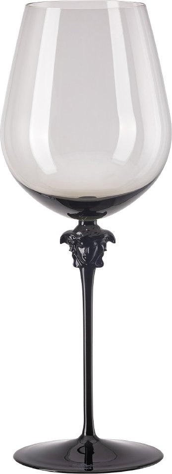 Rosenthal Versace Medusa Lumiere Haze Rotwein Bordeaux Glas grau h: 280 mm / 990 ml