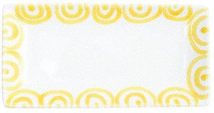 Gmundner Keramik Gelbgeflammt Snackschale 22x11x2,7 cm