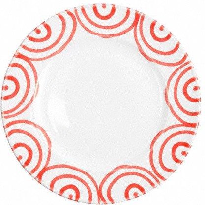 Gmundner Keramik Rotgeflammt Dessertteller / Frühstücksteller Gourmet d: 22 cm / h: 2,2 cm