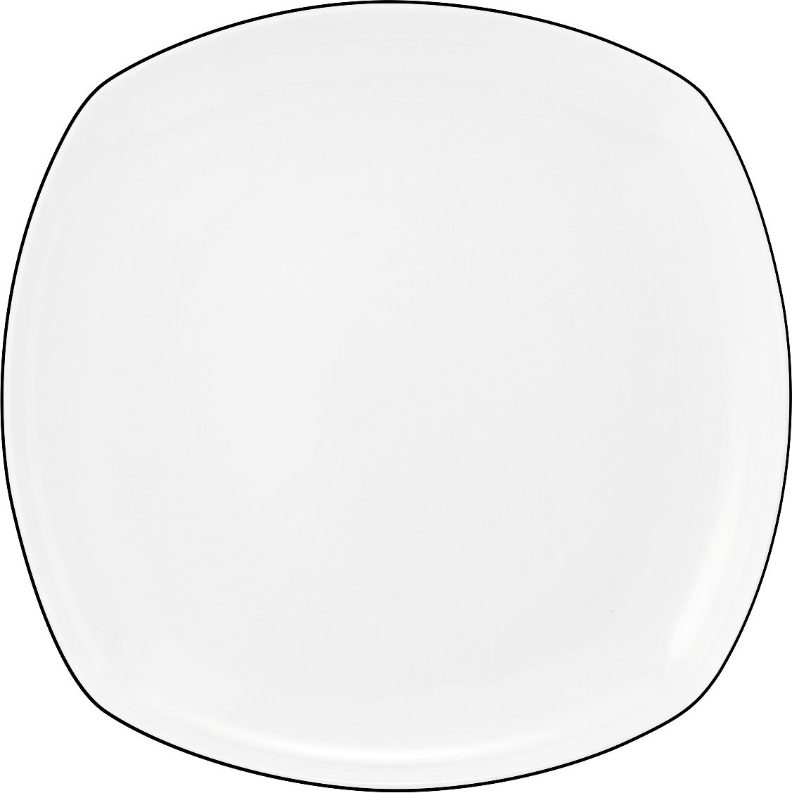 Seltmann Weiden Lido Black Line Speiseteller eckig 26 cm