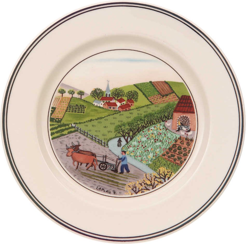 Villeroy & Boch Design Naif Brotteller Feldarbeit 17 cm