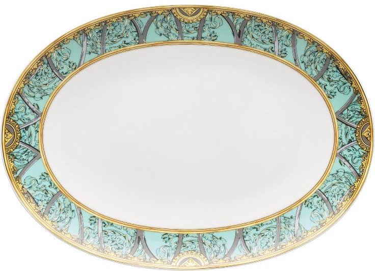 Rosenthal Versace La Scala del Palazzo - Verde Platte 33 cm