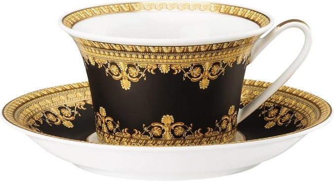 Rosenthal Versace I love Baroque - Nero Teetasse 0,22 L mit Untertasse 2-tlg.