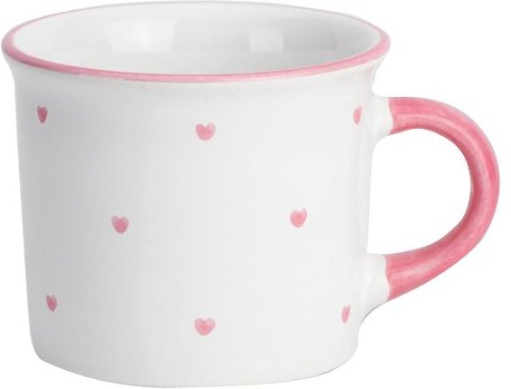 Gmundner Keramik Herzerl Rosa Kaffee Häferl glatt 0,24 L