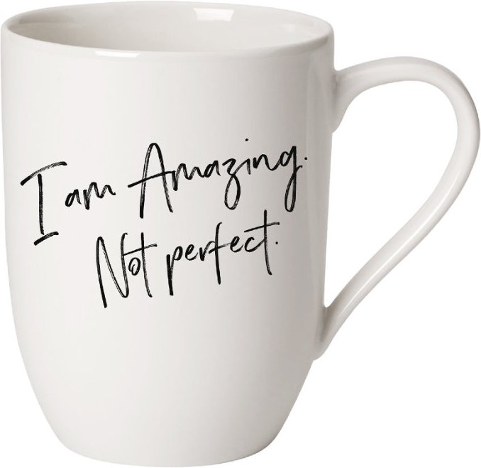 Villeroy & Boch Statement Becher mit Henkel - I'm Amazing. Not perfect. 0,29 L
