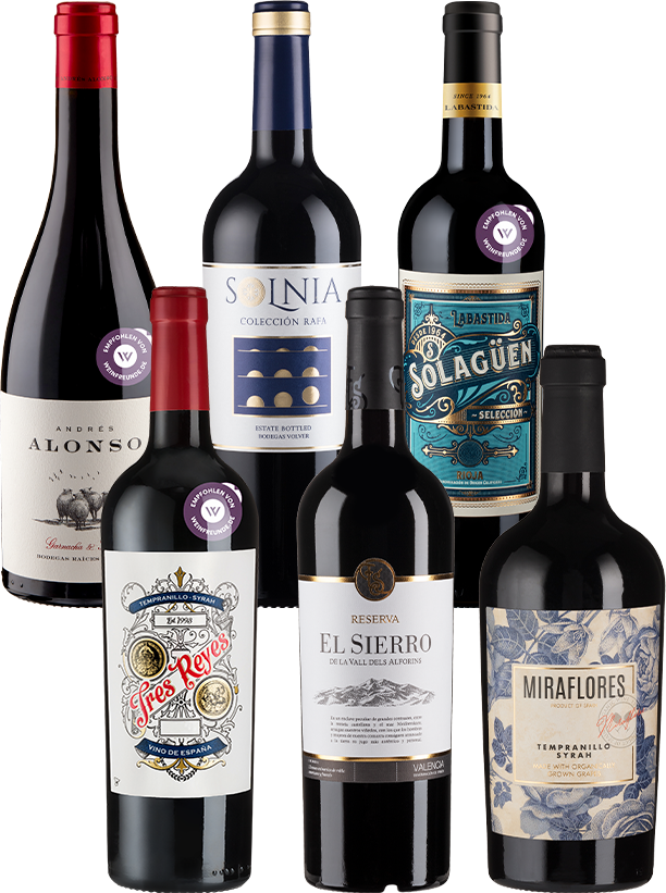 6er-Paket Spanische Rotweine - Weinpakete aus Spanien