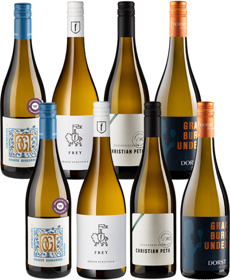 8er-Paket Best of Grauburgunder - Weinpakete aus Deutschland