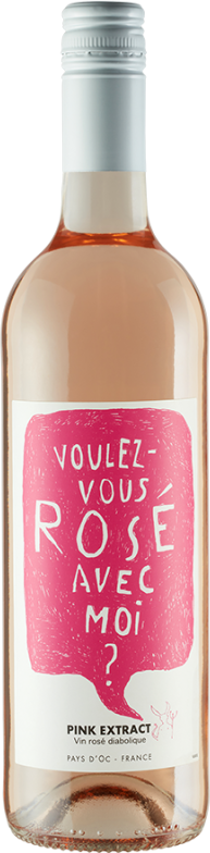 Voulez-vous Rosé avec moi - Pink Extract (2024) - Les Producteurs Réunis - Roséwein aus dem Languedoc, Frankreich