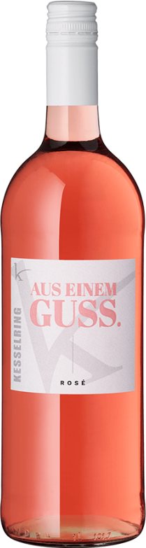 Aus einem Guss Rosé halbtrocken - 1,0 L Bio (2024) - Kesselring - Roséwein aus der Pfalz, Deutschland