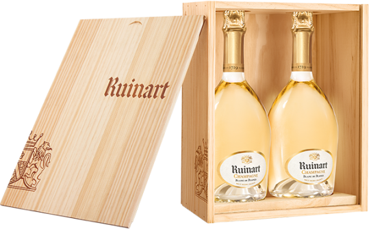 Ruinart Champagner Blanc de Blancs 2x0,75l Holzkiste - Ruinart - Schaumwein aus Frankreich