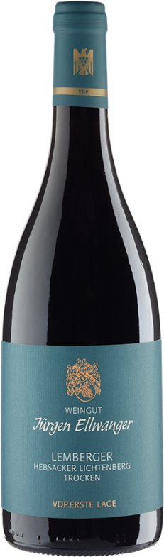Hebsacker Lichtenberg Lemberger Erste Lage trocken (2022) - Weingut Ellwanger - Rotwein aus Württemberg, Deutschland