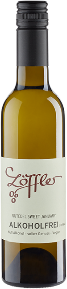 Gutedel Sweet January alkoholfrei - 0,375 L - Löffler - Weißwein aus Deutschland