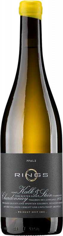 Kalk&Stein Chardonnay Bio (2023) - Rings - Weißwein aus der Pfalz, Deutschland
